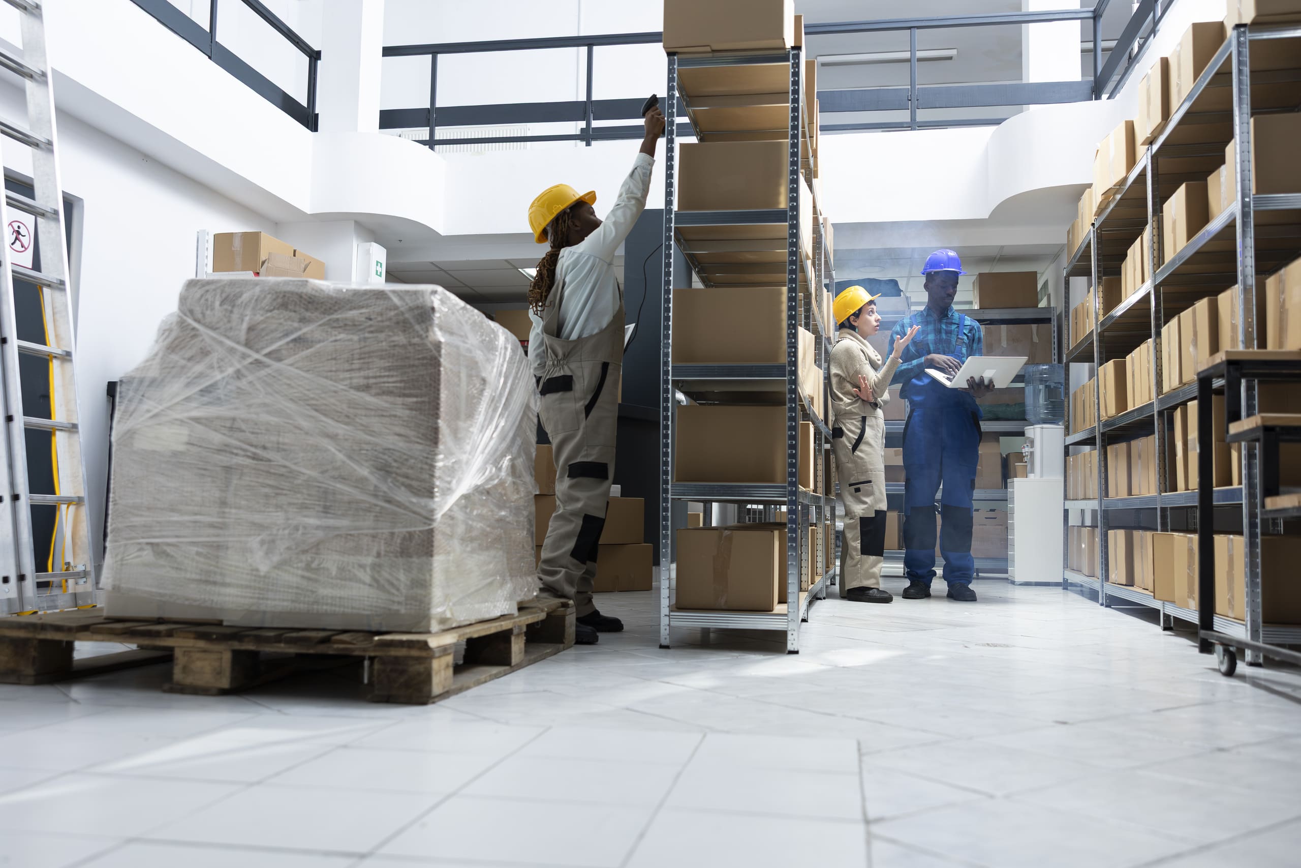 Otimização de espaços com pallets de madeira